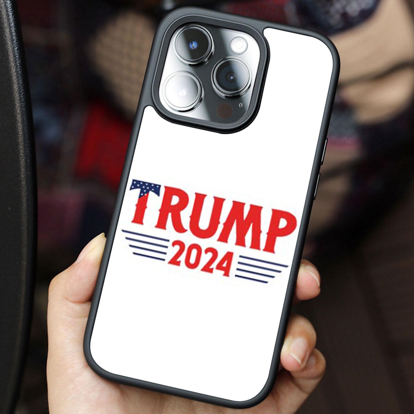 Trump 2024 Funny Trump Phone Case, Make America Great Again Phone Cover for iPhone 14 Pro 13 12 11 XR for Samsung Galaxy S24 S23 A50 A53 Black