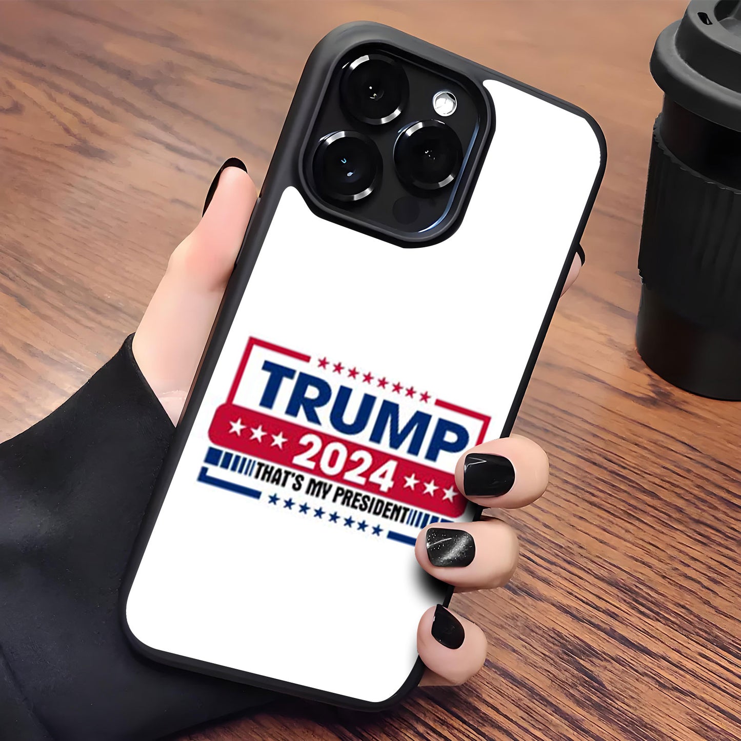 That’s My President, Trump 45 47 Phone Case, Funny Trump 2024 Phone Case for iPhone 15 14 Pro 13 12 for Samsung S24 S23 Black