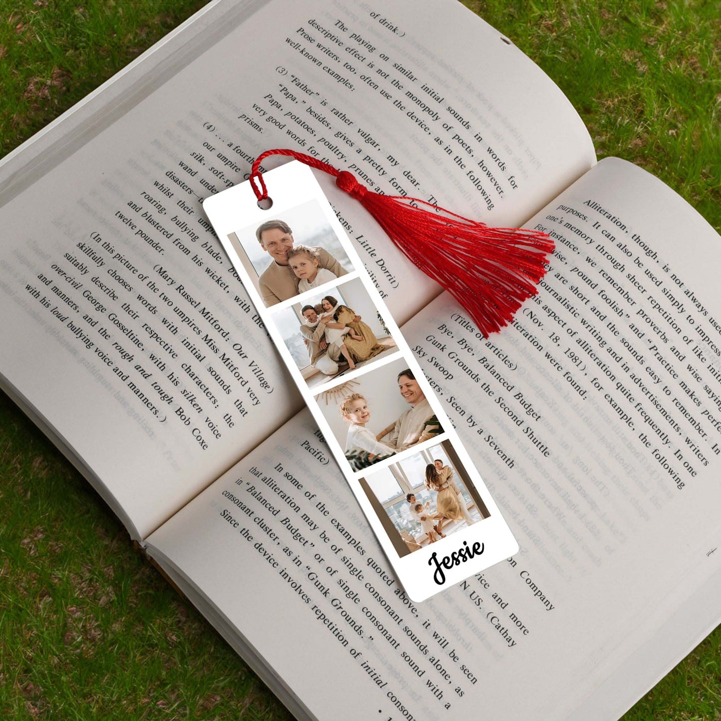 Personalized Photo Bookmark - Custom Bookmark with Name - Readers Gift