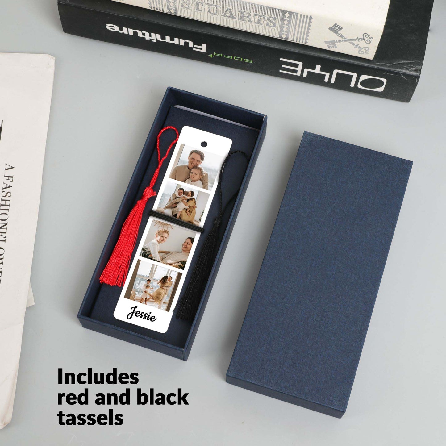 Personalized Photo Bookmark - Custom Bookmark with Name - Readers Gift